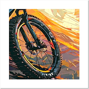 Mountain Bike Wheel, Sports Cycling Posters and Art